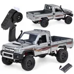 Nuotoliniu būdu valdomas visureigis Toyota Land Cruiser Pickup 4&times;4, 1:12, 2,4 GHz, sidabrinis, RC0764