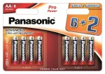 Baterija - Panasonic Pro Power LR6PPG/8BW 6+2 Pakuotė