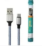 Devia Tube cable for Micro USB (5V 2.1A,1M) blue