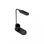Rebeltec W600 LED stalinė lempa su 10 W Qi belaidžiu įkrovimu, 250 lm, 3100&ndash;6600 K, balta