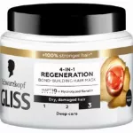 Hair Mask Schwarzkopf Gliss Regeneration 4-in-1 Hair Mask, 400ml