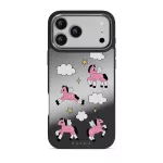 Cloud Hopping - iPhone 17 Pro Max Case, Elite Mirror Dark (MagSafe) / Gunmetal