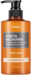 KUNDAL - Shower gel Honey & Macadamia English Rose (Body Wash) 500 ml