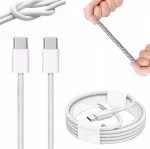 &bdquo;Vega&ldquo; USB-C &ndash; USB-C kabelis, 1 m, baltas (34802)