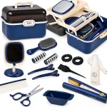 Large hairdressing set in a carry case &ndash; "little hairdresser" kit for children (ZA6614)