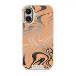 High Vibrations - Color Swirl iPhone 17 Case, Elite Mirror Light (MagSafe) / Gold