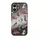 Merry Kitty - iPhone 17 Case, Elite Mirror Dark (MagSafe) / Gold