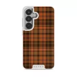 Autumn Plaid - Samsung Galaxy S25 Plus Case, Elite Light (Magnetic) / Silver