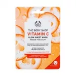 "The Body Shop" vitamino C &scaron;vytėjimo lak&scaron;tinė kaukė - drėkinanti ir skaistinanti veido kaukė, 1,0 vnt.