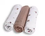 Diaper - SET - TB0510/03 - BAMBOO - dwo-layer - size 70x70 cm - BEARS