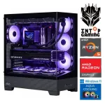 INTOP AQUA Ryzen 5 7600X 32GB DDR5 1TB SSD M.2 NVME RX9060XT 16GB WIN11Pro