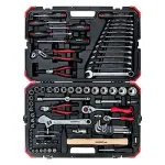 Gedore Red tool and socket set 1/4 "+ 1/2", 100-piece, tool set (red /