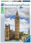Puzzle 1500 elements Funny cat on the Big Ben