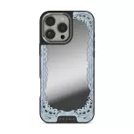 Looking Glass - iPhone 16 Pro Case, Elite Mirror Dark (MagSafe) / Silver