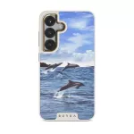 Retro Splash - Samsung Galaxy S25 Case, Elite Light (Magnetic) / Gold