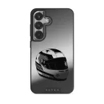 Pit Stop - Samsung Galaxy S25 Case, Elite Mirror Dark (Magnetic) / Silver