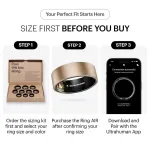 &bdquo;ULTRAHUMAN Ring Air &ndash; i&scaron;manusis žiedas moterims ir vyrams &ndash; miego ir fizinio aktyvumo stebėjimo ne&scaron;iojamas prietaisas &ndash; &scaron;irdies ritmo matavimas &ndash; i&scaron;manusis žiedas &bdquo;Rose Gold&ldquo;, 11 dydžio&ldquo;
