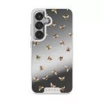 Honeycomb - Samsung Galaxy S25 Case, Elite Mirror Light (Magnetic) / Silver