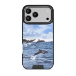 Retro Splash - iPhone 17 Pro Max Case, Elite Dark (MagSafe) / Gunmetal