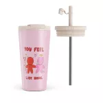 Like Home - Travel Mug, 500 ml / Flap & Straw Set