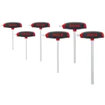 ComfortGrip Shank Wrench Set with T-Handle, Six