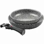 set of 2 pans (24 + 28 cm) 2H