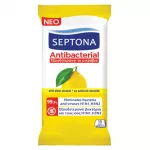 Septona, Moisturising Antibacterial, Cleansing Wipes, For Hands, 15 pcs, *Tester