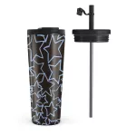 Stardust - Travel Mug, 700 ml / Flap & Straw Set