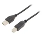 Kabelis Spausdintuvui Cablexpert USB 2.0 Black CCFB-USB2-AMBM-1.5M