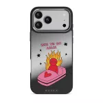 Buckle Up - iPhone 17 Pro Max Case, Elite Mirror Dark (MagSafe) / Silver