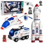 Didelis kosminis rinkinys: stotis, raketa, erdvėlaivis, tyrinėjimo transporto priemonė, astronautai