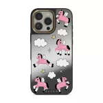 Cloud Hopping - iPhone 16 Pro Max Case, Elite Mirror Dark (MagSafe) / Gold