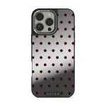 Red Velvet - iPhone 16 Pro Case, Elite Mirror Dark (MagSafe) / Silver