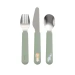 Little Dutch Children&rsquo;s Cutlery Set 3-piece &acute;Safari Friends&acute;