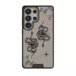 Gemini - Samsung Galaxy S25 Ultra Case, Elite Dark (Magnetic) / Gold / Nude