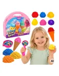 WOOPIE Kinetic Sand Set in Pink Suitcase Ice Cream Parlor 13 pcs