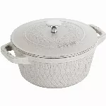 Staub Round Cast Iron Pot - 2.3 ltr, White Truffle