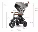 &bdquo;Qplay&ldquo; triratis dviratis &bdquo;Rito Deluxe Rubber Grey&ldquo;