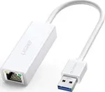 UGREEN CR111 Adapter sieciowy USB 3.0 do RJ45 (biały)