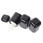 BW14045B Boston 4-Piece Countertop Set, Black