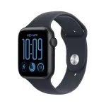 I&scaron;manusis laikrodis Apple Watch SE 3 GPS 44mm Midnight Aluminium Case with Navy Blue Sport Band - M/L MJL94ET/A