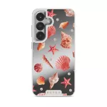 Seashells - Samsung Galaxy S25 Plus Case, Elite Mirror Light (Magnetic) / Silver