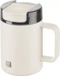 ZWILLING THERMO PLUS Terminis puodelis su rankena &ndash; 380 ml, kreminės spalvos