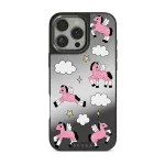 Cloud Hopping - iPhone 16 Pro Max Case, Elite Mirror Dark (MagSafe) / Gunmetal