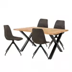 Valgomojo baldų komplektas Toulon ir Monaco, 140/56 x 95/48 x 75/86 cm