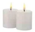 &bdquo;Frendo Sirius Home&ldquo; &scaron;ventinė dekoracija 80650, LED, 1 lemputė, balta, va&scaron;ko imitacija, maitinama baterijomis, 50 mm
