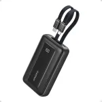 I&scaron;orinė baterija Anker Power Bank (10000 mAh, 30W, Built-In USB-C+Lightning Cable) Black