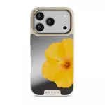 Hibiscus - iPhone 17 Pro Case, Elite Mirror Light (MagSafe) / Gold