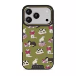 Curious Cat - iPhone 17 Pro Case, Elite Dark (MagSafe) / Gold