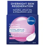 NIVEA_Caring naktinis veido kremas sausai ir jautriai odai, 50 ml